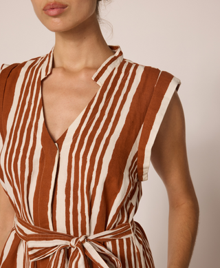 Lani Midi Dress | Vecchio Stripe