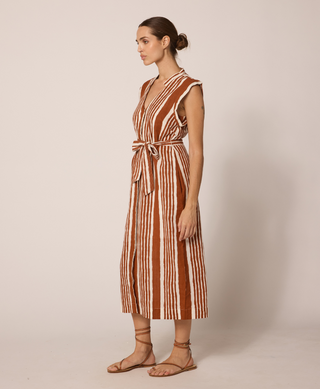Lani Midi Dress | Vecchio Stripe