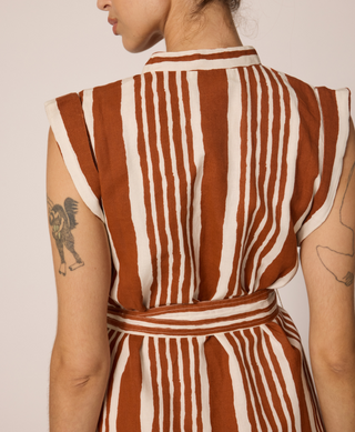 Lani Midi Dress | Vecchio Stripe