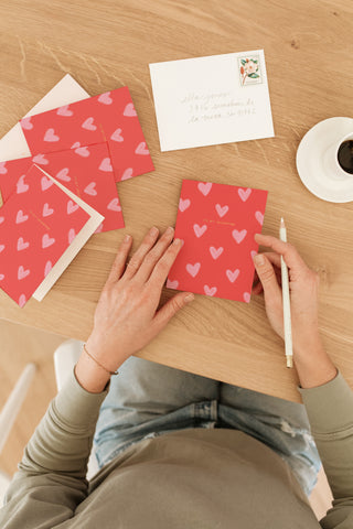 My Valentine Pink Hearts Card