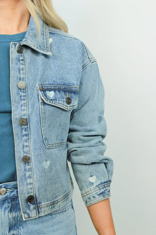 Sofia Embroidered Denim Jacket