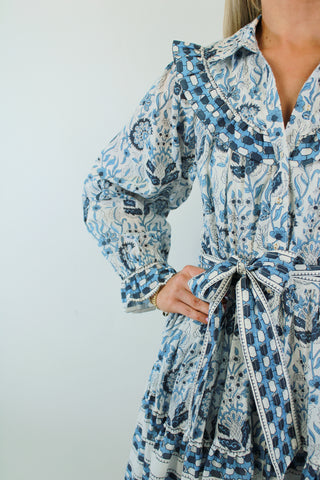 Lotte Mini Dress | Vintage Blue