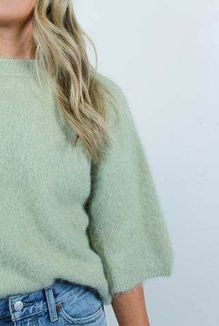 Micah Sweater Tee - Pistachio