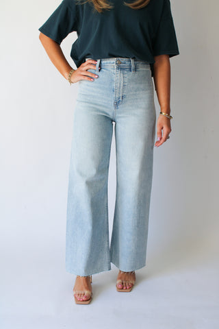 Penny Crop High Rise Wide Leg Denim - Collective