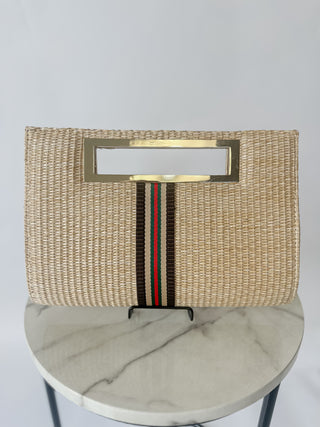 Chloe Straw Clutch Bag