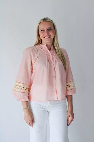 Martha Top - Veiled Rose
