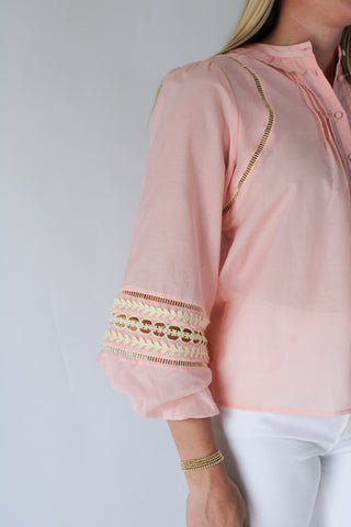 Martha Top - Veiled Rose
