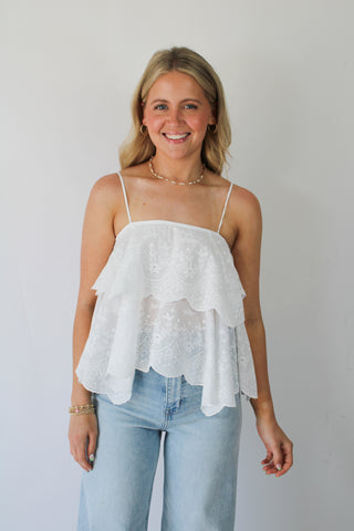 Capri Scalloped Cami