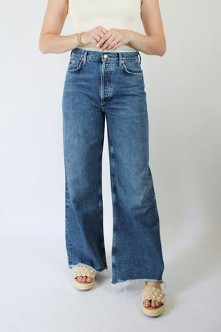 Dame High Rise Wide Leg Jean in Control