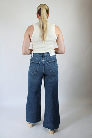 Dame High Rise Wide Leg Jean in Control