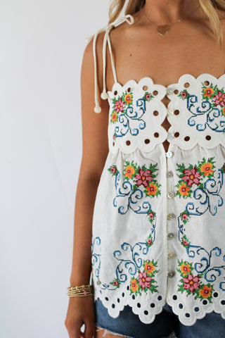 Grandma's Treasure Off-White Lacy Blouse