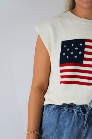 American Dream Flag Sweater