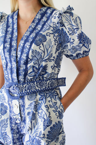 Shell Garden Off-White Romper