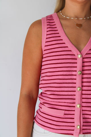Eliza Striped Vest