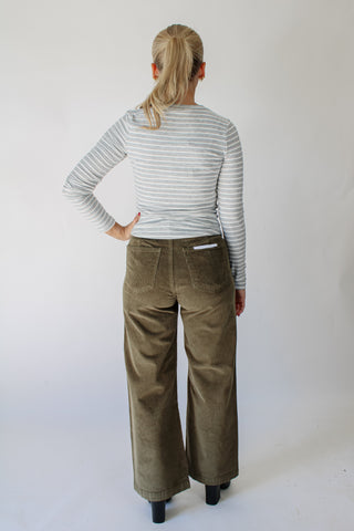 Over and Out Striped Crewneck Top