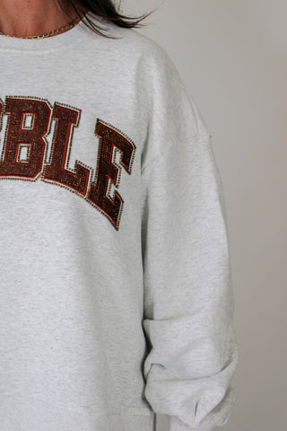 Queen of Sparkles Grey Gobble Sweatshirt