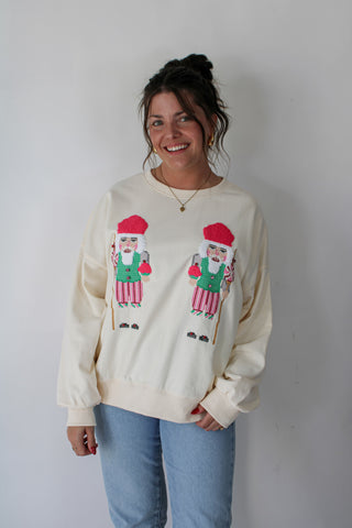 Peppermint Nutcracker Sweatshirt