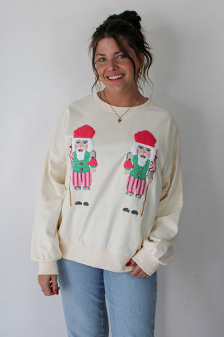 Peppermint Nutcracker Sweatshirt
