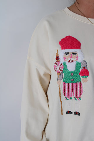 Peppermint Nutcracker Sweatshirt