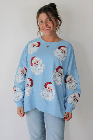 Sequin Santa Sweatshirt