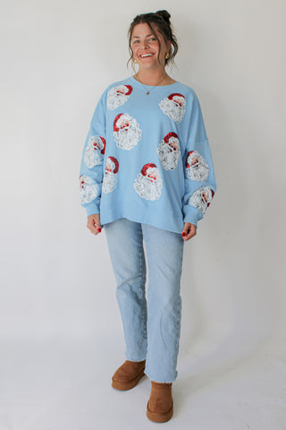 Sequin Santa Sweatshirt