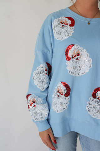 Sequin Santa Sweatshirt