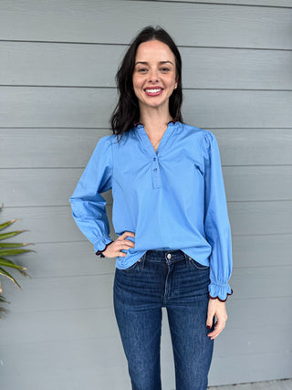 Avery Top - Azure