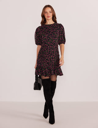Faye Puff Sleeve Mini Dress