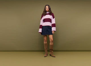 Freja Stripe Chunky Knit Sweater