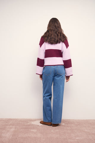 Freja Stripe Chunky Knit Sweater