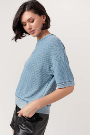 Alpine Blue Burnout Thermal Tee