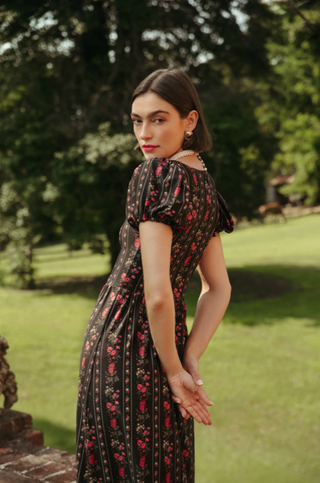 The Cornelia Dress - Onyx Garden