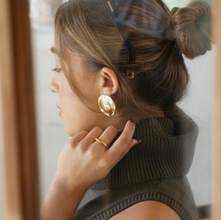 Callan Irregular Disc Earrings