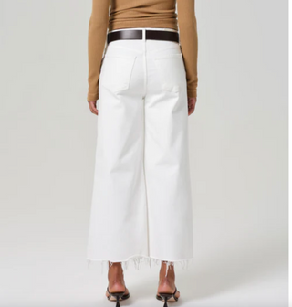 Lyra Wide Leg Crop in Soft White