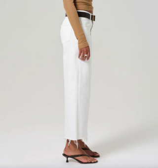 Lyra Wide Leg Crop in Soft White