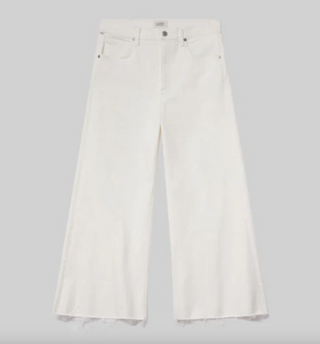 Lyra Wide Leg Crop in Soft White