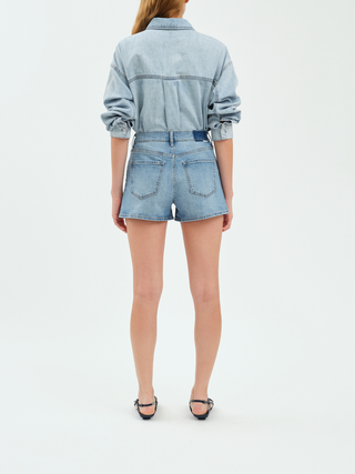 Troublemaker High Rise Short in Marina Vintage