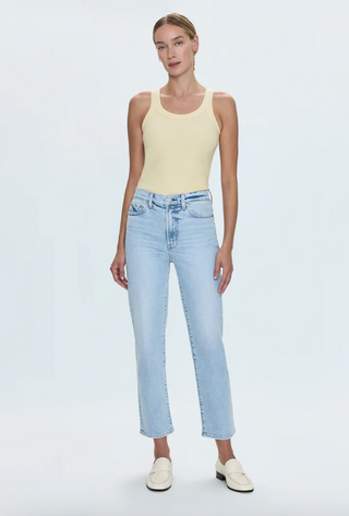 Charlie High Rise Classic Straight Ankle - Sun-Kissed
