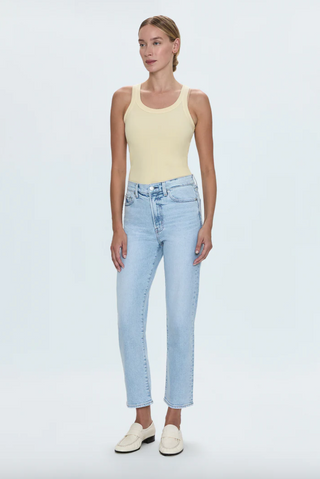 Charlie High Rise Classic Straight Ankle - Sun-Kissed