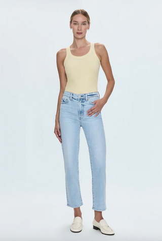 Charlie High Rise Classic Straight Ankle - Sun-Kissed