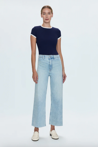 Penny Crop High Rise Wide Leg Denim - Collective