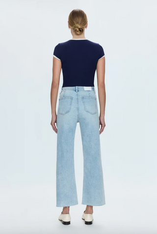 Penny Crop High Rise Wide Leg Denim - Collective