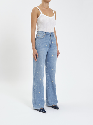 Far Out High Rise Wide Leg in Daze-Y