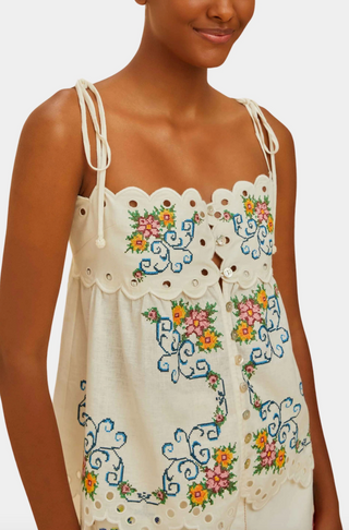 Grandma's Treasure Off-White Lacy Blouse