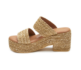 Ocean Ave Platform Sandal - Cognac