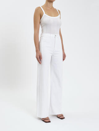 Far Out High Rise Wide Leg With Seaming in Lamb