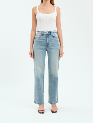Sundaze High Rise Straight Denim in Bliss