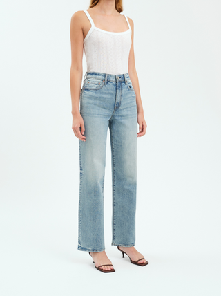Sundaze High Rise Straight Denim in Bliss