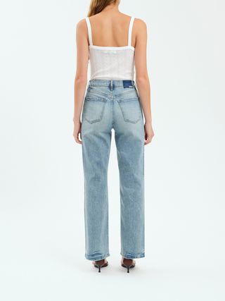 Sundaze High Rise Straight Denim in Bliss
