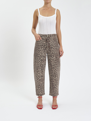 Westward Barrel Leg Denim in Cool Cat